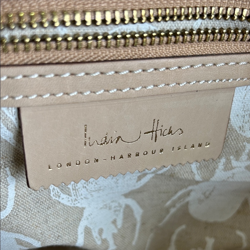 India Hicks Gray and Tan Laptop Bag - Picture 5 of 9